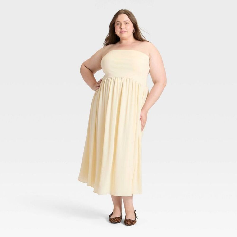 Women's Maxi Dress - A New Day Cream 2X